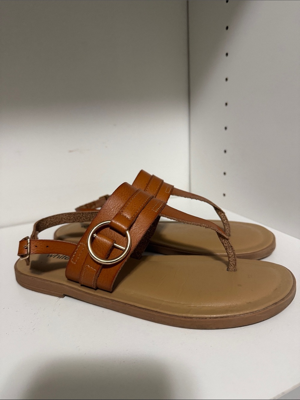 Wit & Wisdom Tan and Brown Strap Sandals